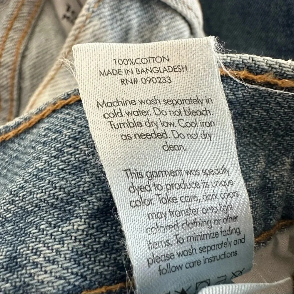 Pacsun size 29 The Dad Jean Patched Jeans 100% Cotton Button‎ Fly High Waisted
